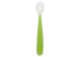 CHICCO Silicone Soft Green Spoon 6m+