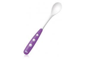 NUK Easy Learning Food Spoon Purple 6+ (10,255,053) 2pcs