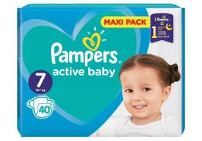 Pampers Active Baby Πάνες Maxi Pack Μέγεθος 7 (15+ kg)