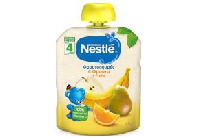 Nestle Φρουτοπουρές 4 Φρούτα, 90g