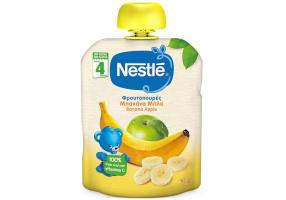 Nestle Φρουτοπουρές Μπανάνα & Μήλο, 90g