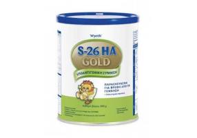 Wyeth S26 ΗΑ Gold Γάλα με Υποαντιγονική Σύνθεση για την Αντικατάσταση του Μητρικού Γάλακτος, 400 gr