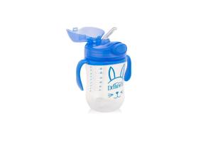 Dr. Brown's Baby's First Straw Cup 91012 Κύπελλο με καλαμάκι & λαβές 6m+, μπλε χρώμα, 270ml
