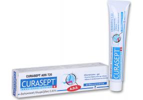 Curaprox Curasept ADS 720 against Plate 75ml