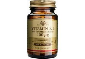 Solgar Vitamin K1 (Phytonadione) 100 tablets