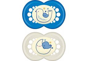 Mam Night Silicone Soother6-16m, 2pcs 160S