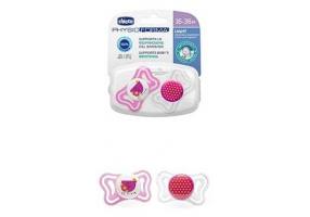 Chicco PhysioForma Light Silicone Pacifier Pink 16+ 2pcs