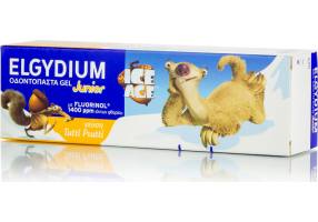 Elgydium Toothpaste Junior Ice Age 50ml 1000 ppm with Tutti Frutti Flavor for 6+ years old