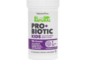 Nature's Plus Gi Natural Kids ’Probiotic Berry 30 Chewable Tablets