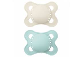 Mam Orthodontic Silicone Pacifiers for 2-6 months Colors of Nature Beige-Veraman 2pcs
