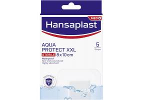Hansaplast Waterproof and Sterile Adhesive Pads Med Antibacterial Aqua Protect XXL 10x8cm 5pcs