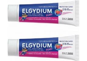 ELGYDIUM - PROMO PACK 2 PIECES KIDS Toothpaste Gel Red Fruit (3-6 years) - 50ml WITH 50% DISCOUNT ON THE 2ND PRODUCT