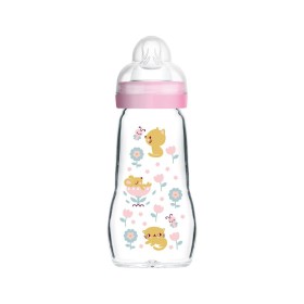 MAM - Feel Good Premium Glass Γυάλινο Μπιμπερό 2m+ Girl (375SG) | 260ml