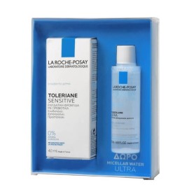 LA ROCHE POSAY - Toleriane Sensitive Prebiotic Moisturiser (40ml) & Eau Micellaire Ultra (15ml)