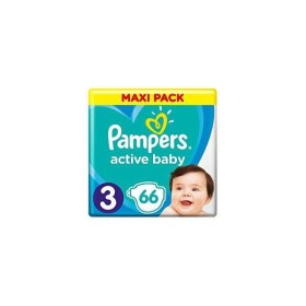 PAMPERS Active Baby Πάνες Μέγεθος 3 (6-10 kg) 66 Πάνες