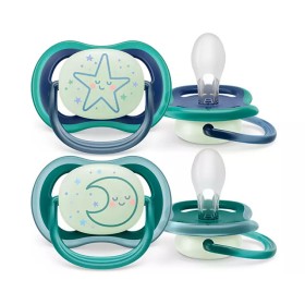 AVENT - Ultra Air Nighttime Πιπίλα 6-18m  SCF376/13 Star | 2τμχ