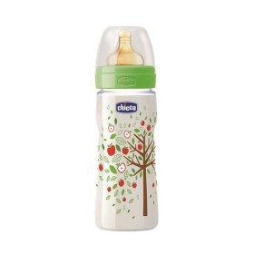 CHICCO - Well Being Πλαστικό Μπιμπερό Θηλή Καουτσούκ 4m+ | 330ml