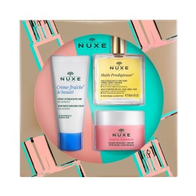 NUXE - Les Essentiels Visage Huile Prodigieuse (50ml)   Insta-Masque Exfoliating Unifying (50ml)   Crème Fraiche de Beaute (30ml)