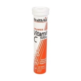 HEALTH AID - Vitamin C 500mg / Πορτοκάλι | 20eff.tabs