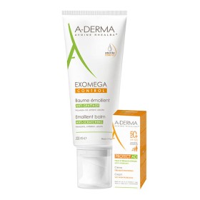 A-DERMA - Exomega Control Baume Emollient (200ml) & Protect AD Creme SPF50+ (5ml)