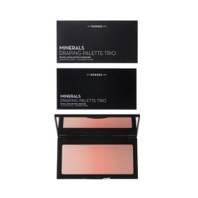 KORRES - Minerals Draping Palette Trio Blush Highlighter & Bronzer Coral | 21gr