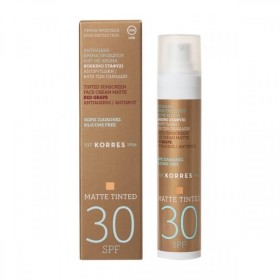 KORRES - Red Grape Sunscreen Face Cream Matte Tinted Antispot SPF30 | 50ml