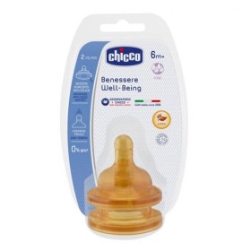 CHICCO - Well Being Θηλή Καουτσούκ Μπιμπερό 6m+ | 2τμχ