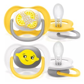 AVENT - Ultra Air Happy Πιπίλα 6-18m SCF080/18 Lemon | 2τμχ