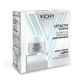 VICHY - Liftactiv Supreme Day Cream (50ml)   ΔΩΡΟ Liftactiv Night Cream (15ml)   Mineral 89 Booster (4ml)   Capital Soleil UV-Age Daily SPF50 (3ml)