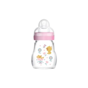 MAM - Feel Good Premium Glass Γυάλινο Μπιμπερό 0m+ Girl (370SG) | 170ml