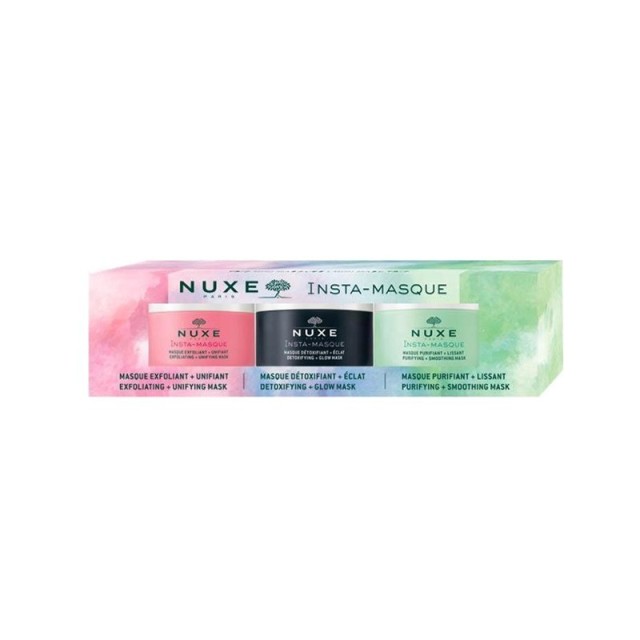 NUXE - Insta Masque Exfoliating + Unifying Mask (15ml)   Insta-Masque Detoxifying + Glow Mask (15ml)   Insta-Masque Purifying + Smoothing Mask (15ml)