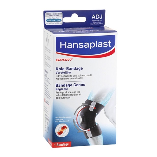 HANSAPLAST - Adjustable Knee Support One Size / Ρυθμιζόμενη Επιγονατίδα | 1τμχ