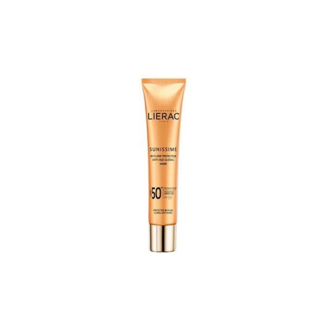 Lierac Sunissime BB Fluid Anti Age Global Golden Αντηλιακή Κρέμα Προσώπου SPF50+ με Χρώμα 40ml