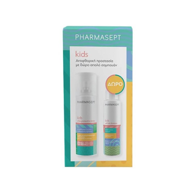 PHARMASEPT - Kids X-Lice Protective Lotion (100ml)   Kids Soft Hair Shampoo (100ml)