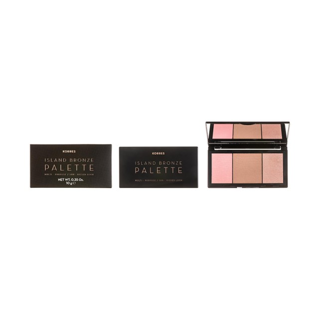 KORRES - ISLAND BRONZE Palette Multi-Purpose Sun-Kissed Look Sunrise Rose | 1τμχ