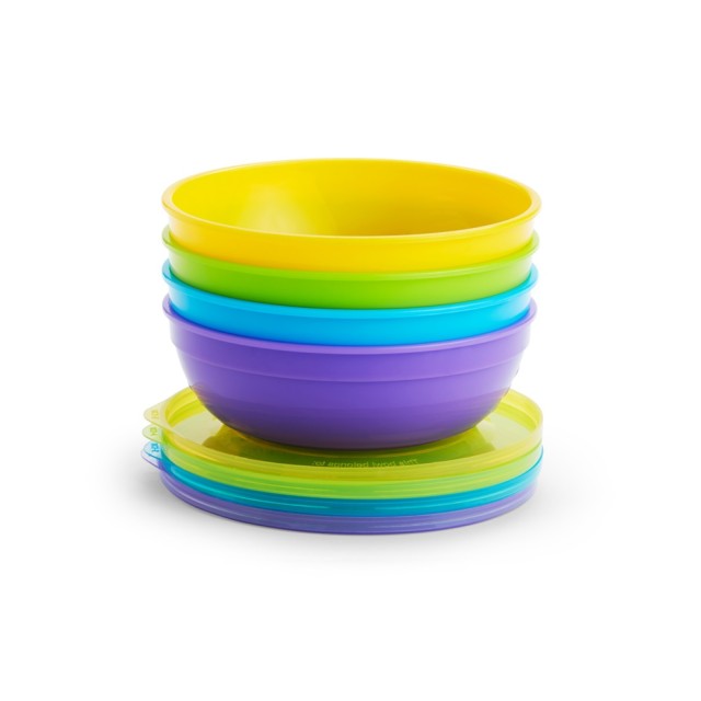 MUNCHKIN - Love-A-Bowls Set 4 μπολ με καπάκι   2 κουτάλια (4m+)