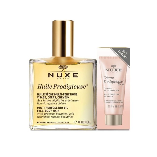 NUXE - Huile Prodigieuse (100ml)   Creme Prodigieuse Boost Multi Correction (15ml)