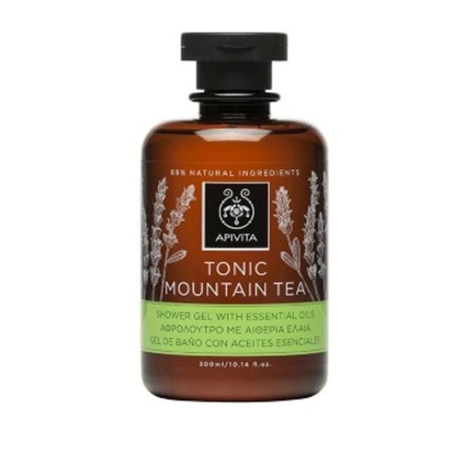 APIVITA - Tonic Mountain Tea Shower Gel Mε ελληνικό τσάι του βουνού | 300ml