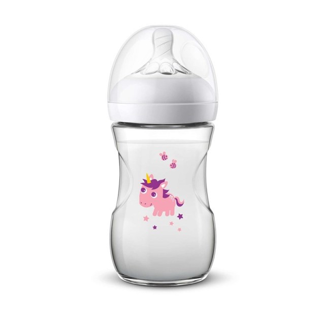 AVENT - Natural Πλαστικό Μπιμπερό 1m+ (SCF070/25) Μονόκερος | 260ml