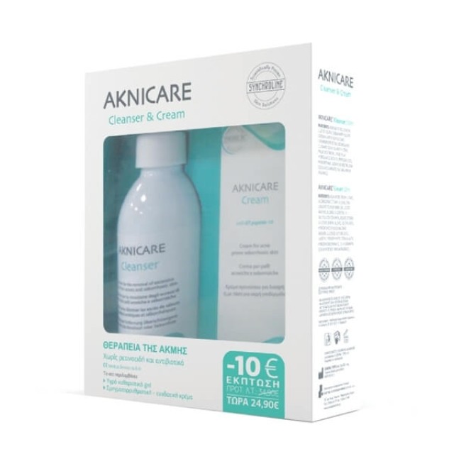 SYNCHROLINE - PROMO Aknicare Cleanser (200ml) & Aknicare Cream (50ml)