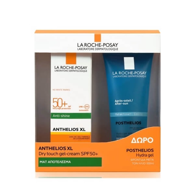 LA ROCHE POSAY - Anthelios XL Anti-Shine SPF50 Dry Touch Gel-Cream (50ml) & ΔΩΡΟ Posthelios After Sun (100ml)