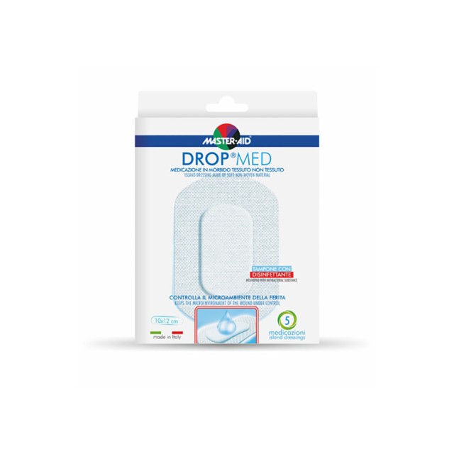 MASTER AID - Drop Med Αυτοκόλλητη Γάζα 10x12cm | 5τμχ