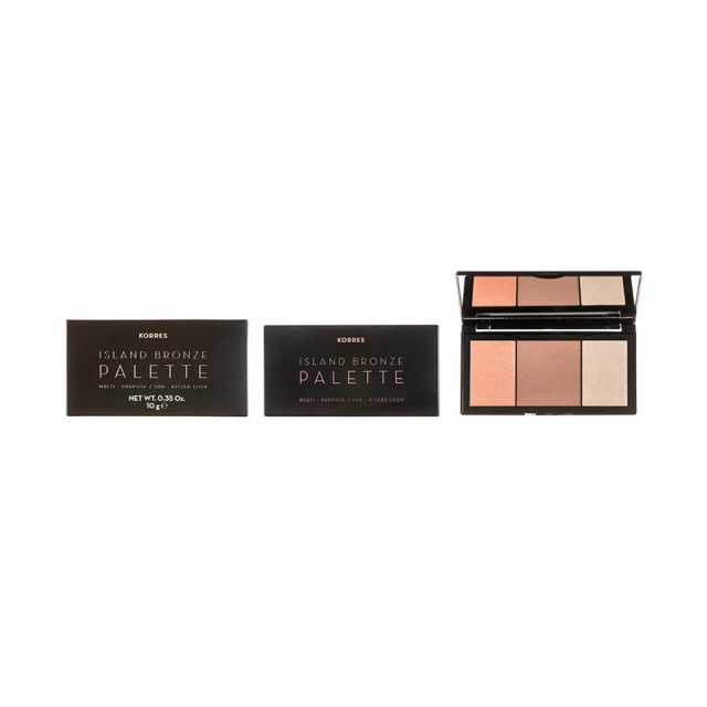 KORRES - ISLAND BRONZE Palette Multi-Purpose Sun-Kissed Look Sunset Peach | 1τμχ