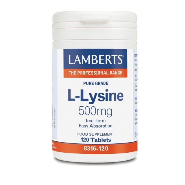 LAMBERTS L- Lysine 500mg | 120 tabs