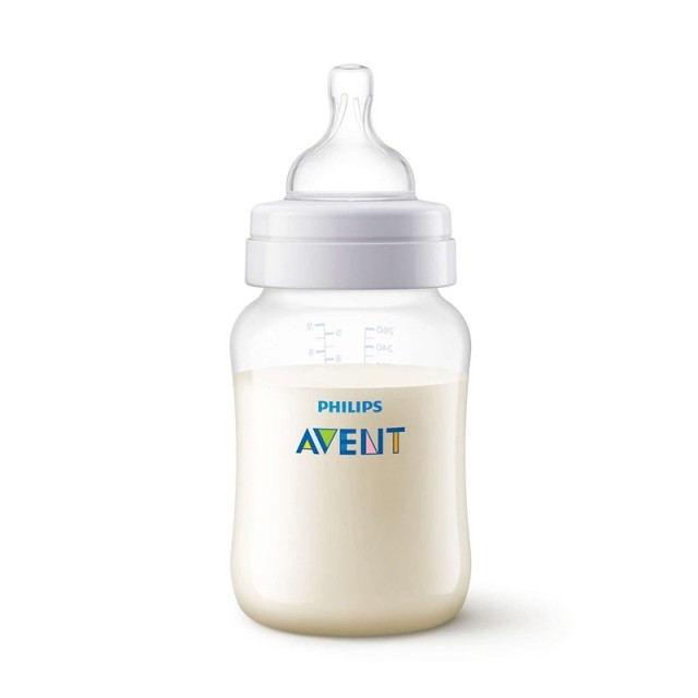 AVENT - Anti Colic Πλαστικό Μπιμπερό 1m+ με Θηλή Αργής Ροής (SCF813/17) | 260ml