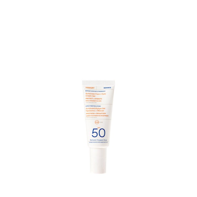 KORRES - Yoghurt Sunscreen Face   Eyes Cream Gel SPF50 | 40ml