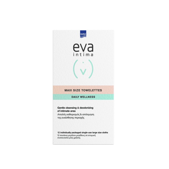 INTERMED - EVA Intima Fresh   Clean Maxi Size Towelettes | 12τμχ