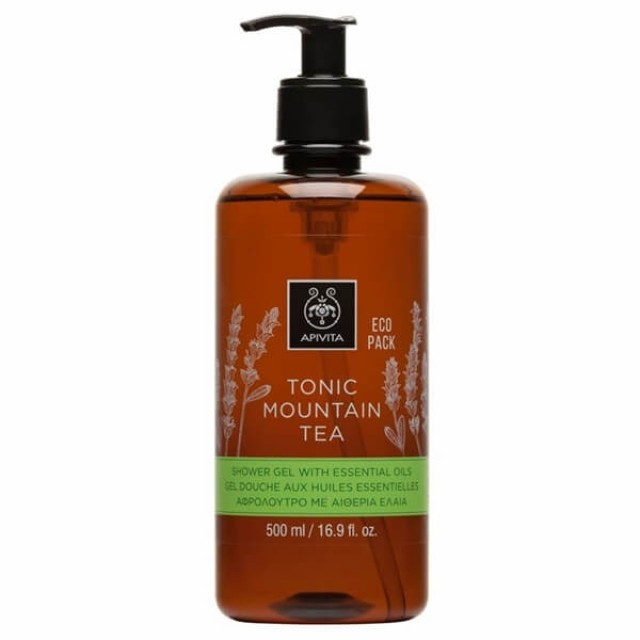 APIVITA - EcoPack Tonic Mountain Tea Shower Gel | 500ml