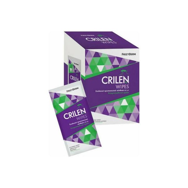 Frezyderm Crilen Εντομοαπωθητικά Μαντηλάκια σε Ατομική Συσκευασία Κατάλληλα για Παιδιά 20τμχ