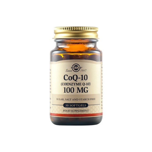 SOLGAR - Vegetarian CoQ-10 100mg | 30 φυτικές κάψουλες